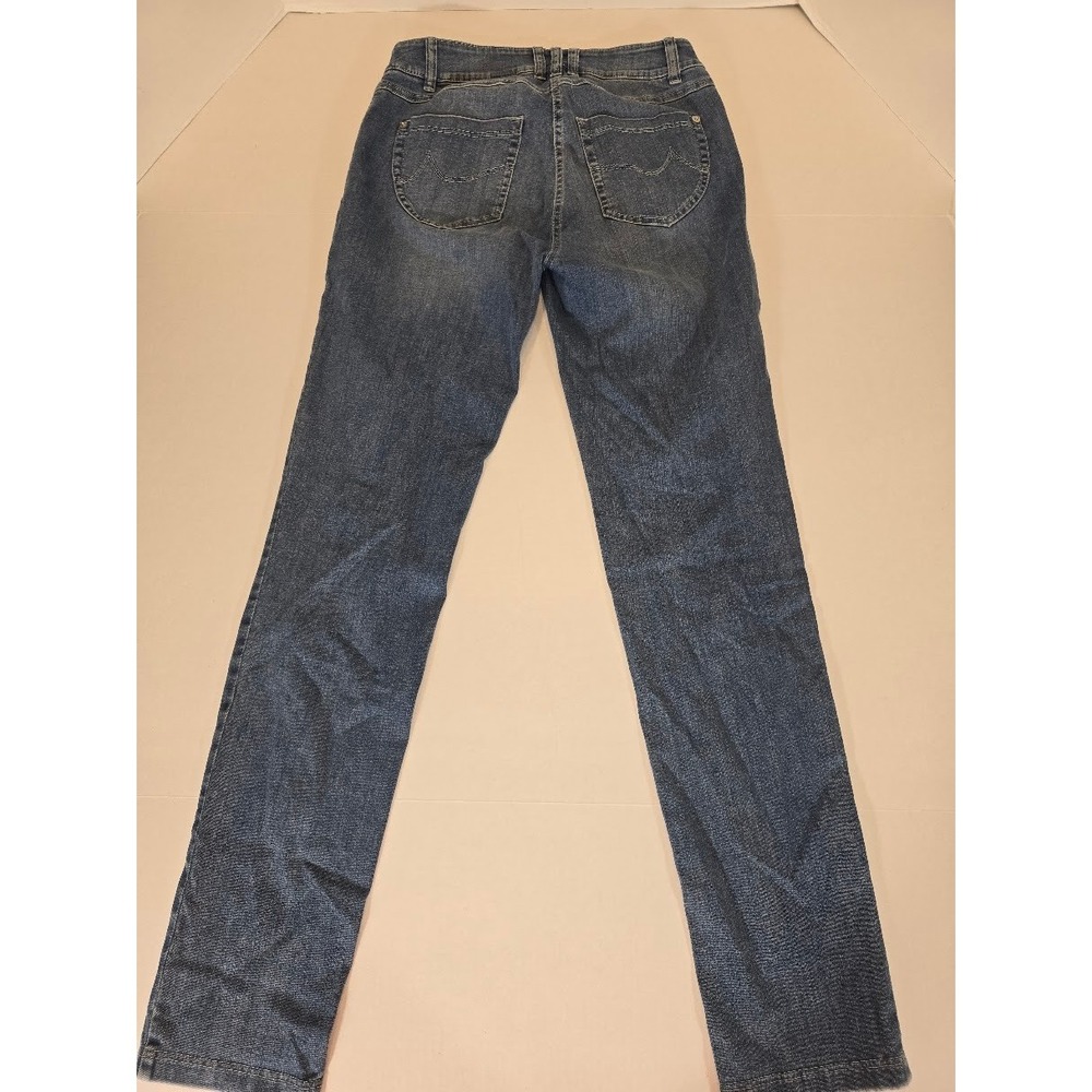 Robell Elena‎ Women's Jeans Blue Denim Embroidered Patches Slim EU 38 US 12
